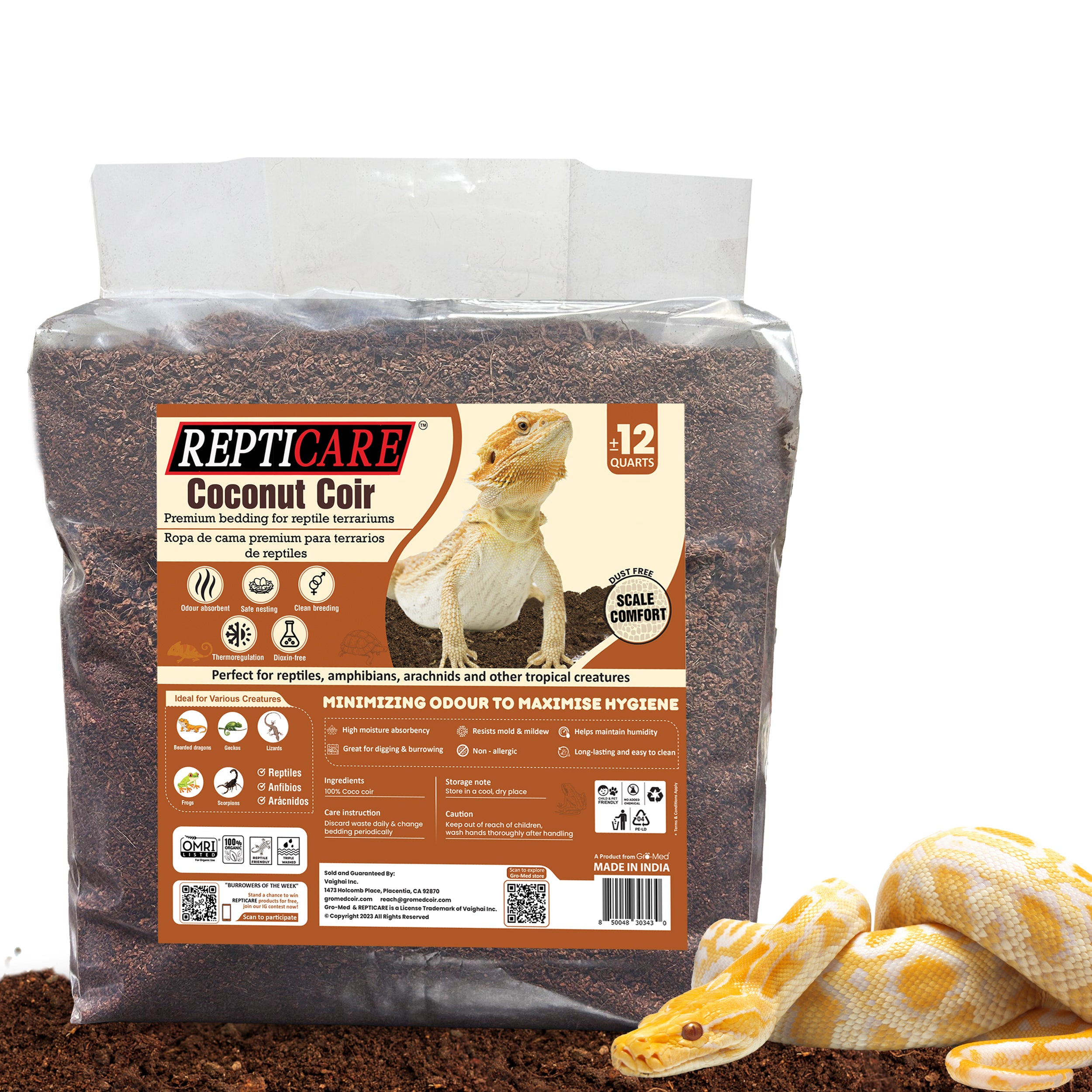 Coconut fiber Bedding for Bearded Dragons | Gro-med – Gro-Med